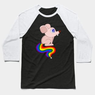 Rainbow Mouse Baseball T-Shirt